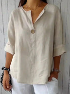 P|H - Relaxed V-Neck Blouse Helen