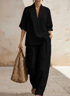 P|H - Effortless Linen Two-Piece Set Lilly