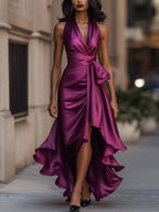 P|H - Satin Draped Dress Sabrina
