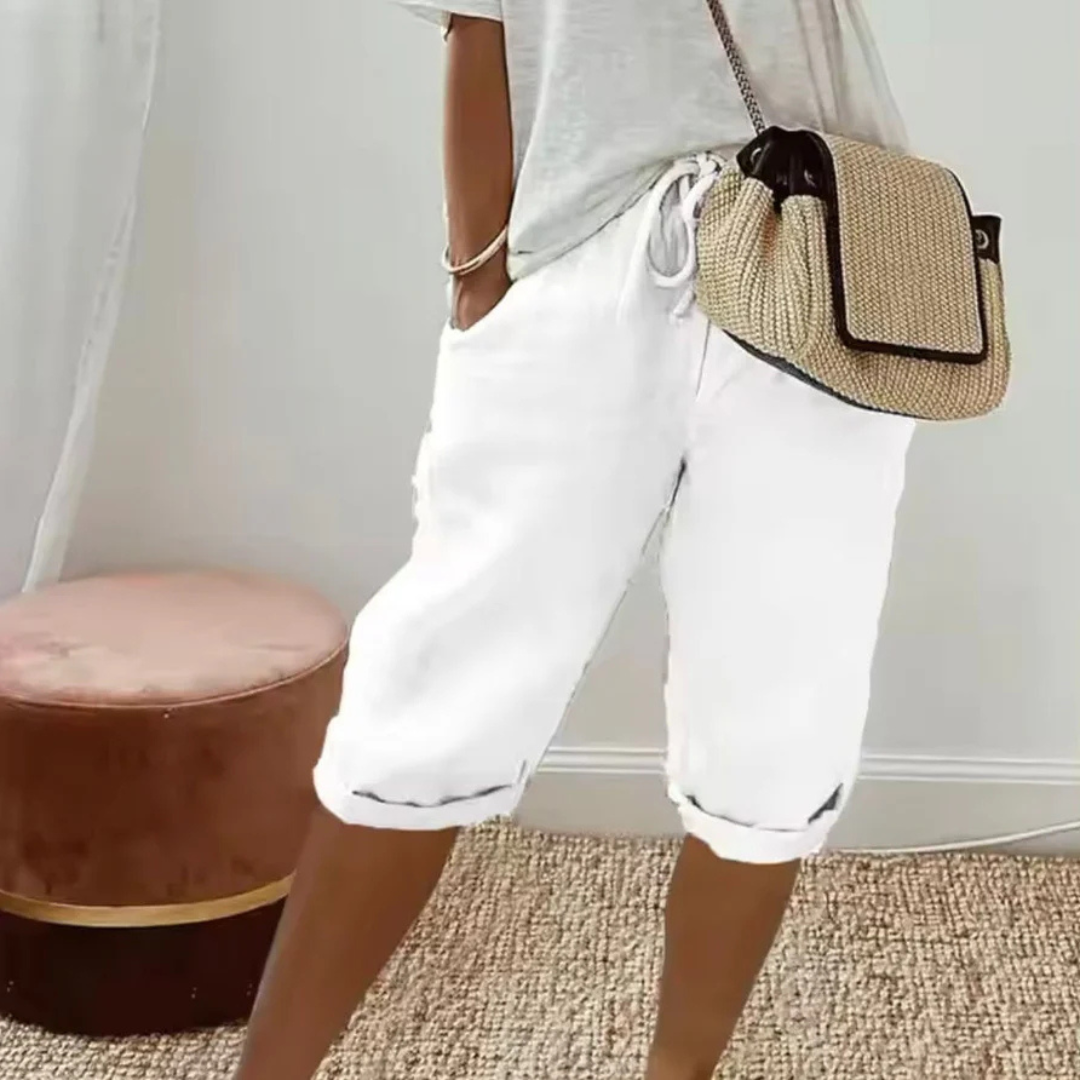 P|H - Drawstring Capri Shorts Camille