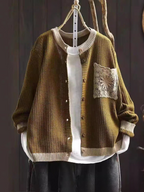 P|H - Lace Pocket Waffle Cardigan Evelyn