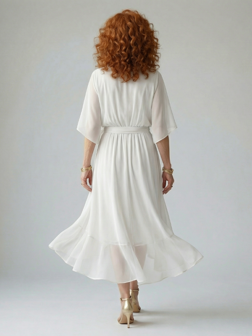 P|H - Draped Midi Dress Taylor