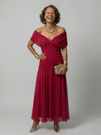 P|H - Off-Shoulder Midi Dress Madison