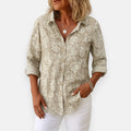 P|H - Textured Floral Button Blouse Diane