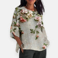 P|H - Trailing Rose Appliqué Blouse Ruth