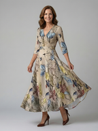 P|H - Tiered Midi Dress Celine