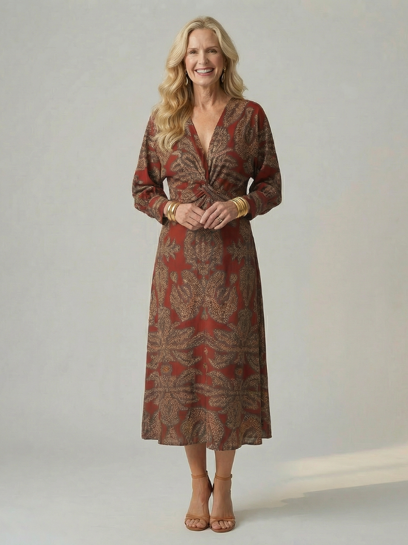 P|H - Midi Wrap Dress Stella