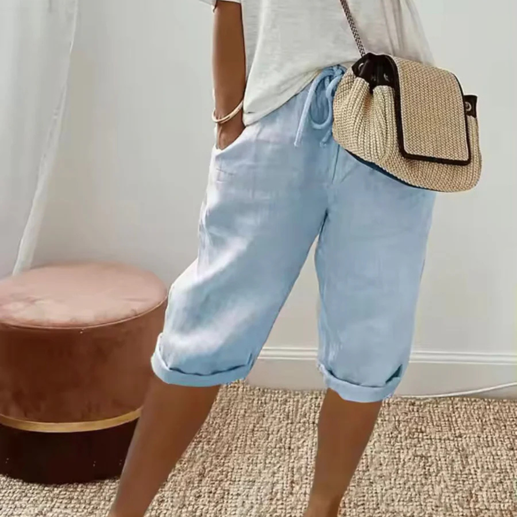 P|H - Drawstring Capri Shorts Camille