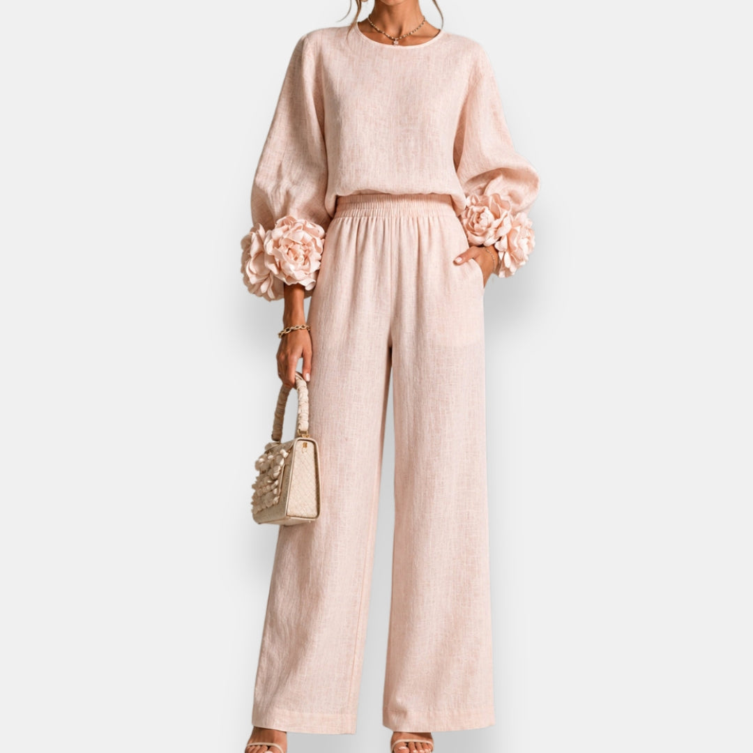 P|H - Rosette Sleeve Two Piece Set Donna