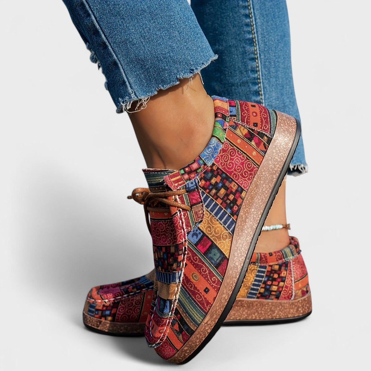 P|H - Bohemian Patchwork Comfort Sneakers Carol