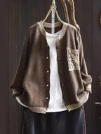 P|H - Lace Pocket Waffle Cardigan Evelyn