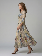P|H - Tiered Midi Dress Celine