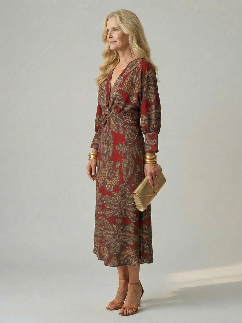 P|H - Midi Wrap Dress Stella