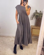 P|H - Pleated Dress Iris