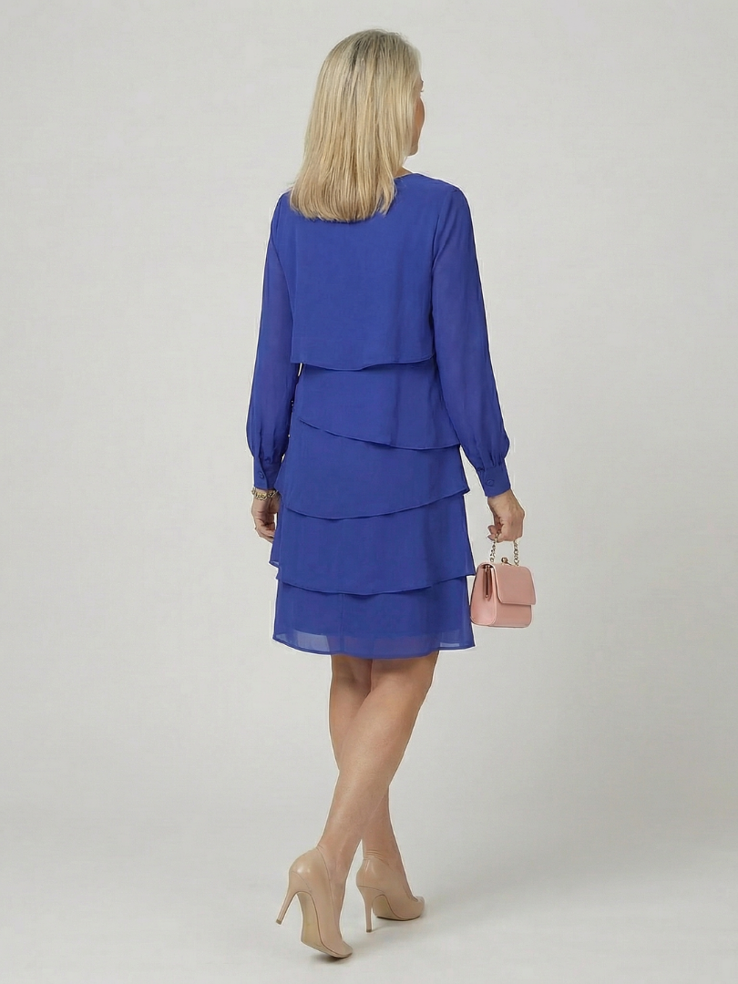 P|H - Layered Knee-Length Dress Lila