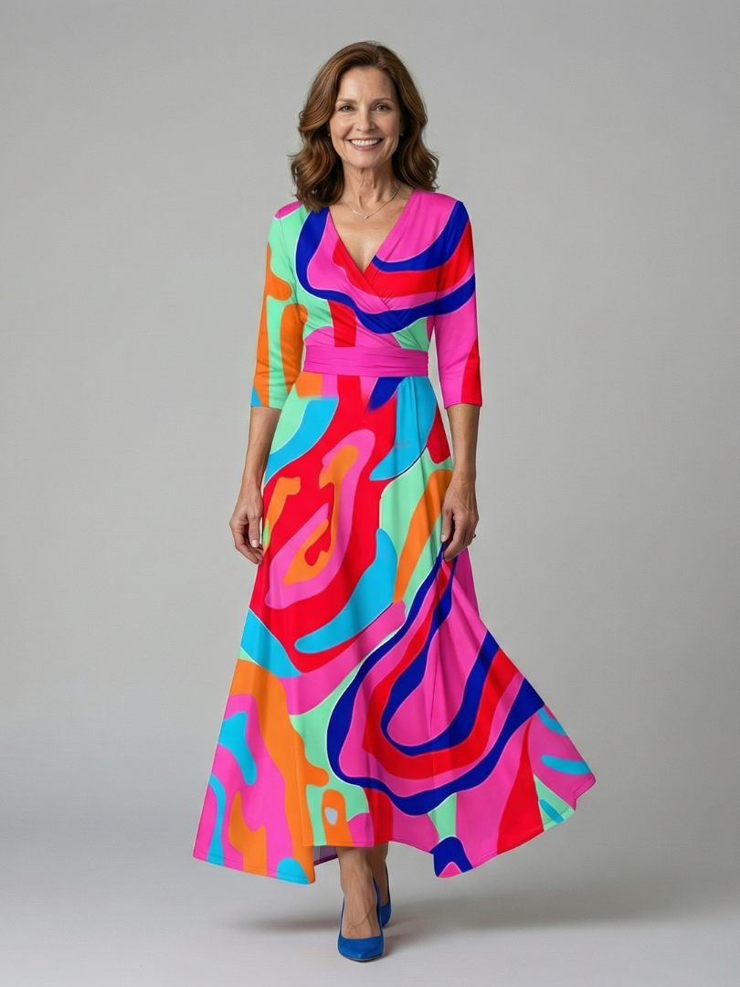 P|H - Tiered Midi Dress Celine
