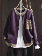 P|H - Lace Pocket Waffle Cardigan Evelyn