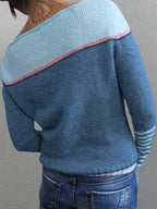 P|H - Colorblock Boat Neck Sweater Pamela