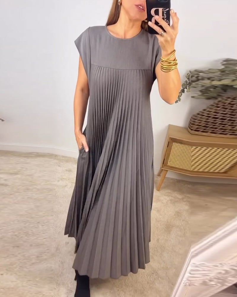 P|H - Pleated Dress Iris