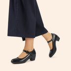 P|H - Cushioned Mary Jane Block Heels Donna