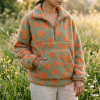 P|H - Floral Sherpa Half-Zip Pullover Janet