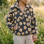 P|H - Floral Sherpa Half-Zip Pullover Janet
