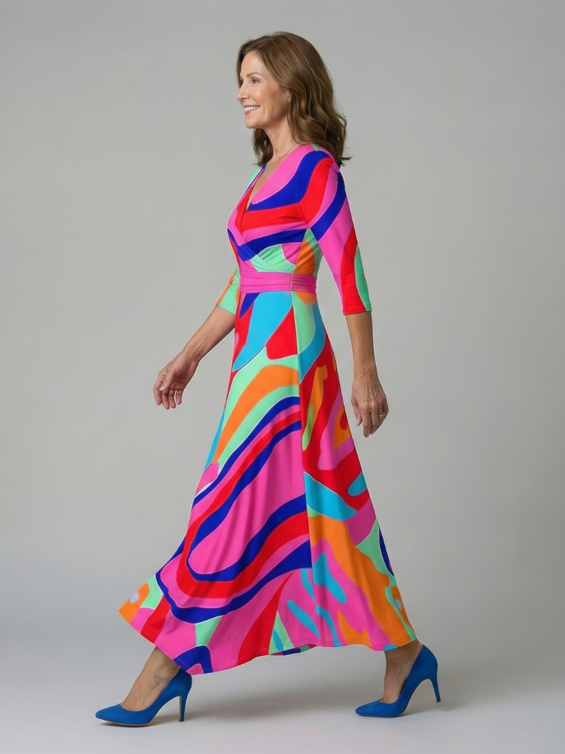 P|H - Tiered Midi Dress Celine