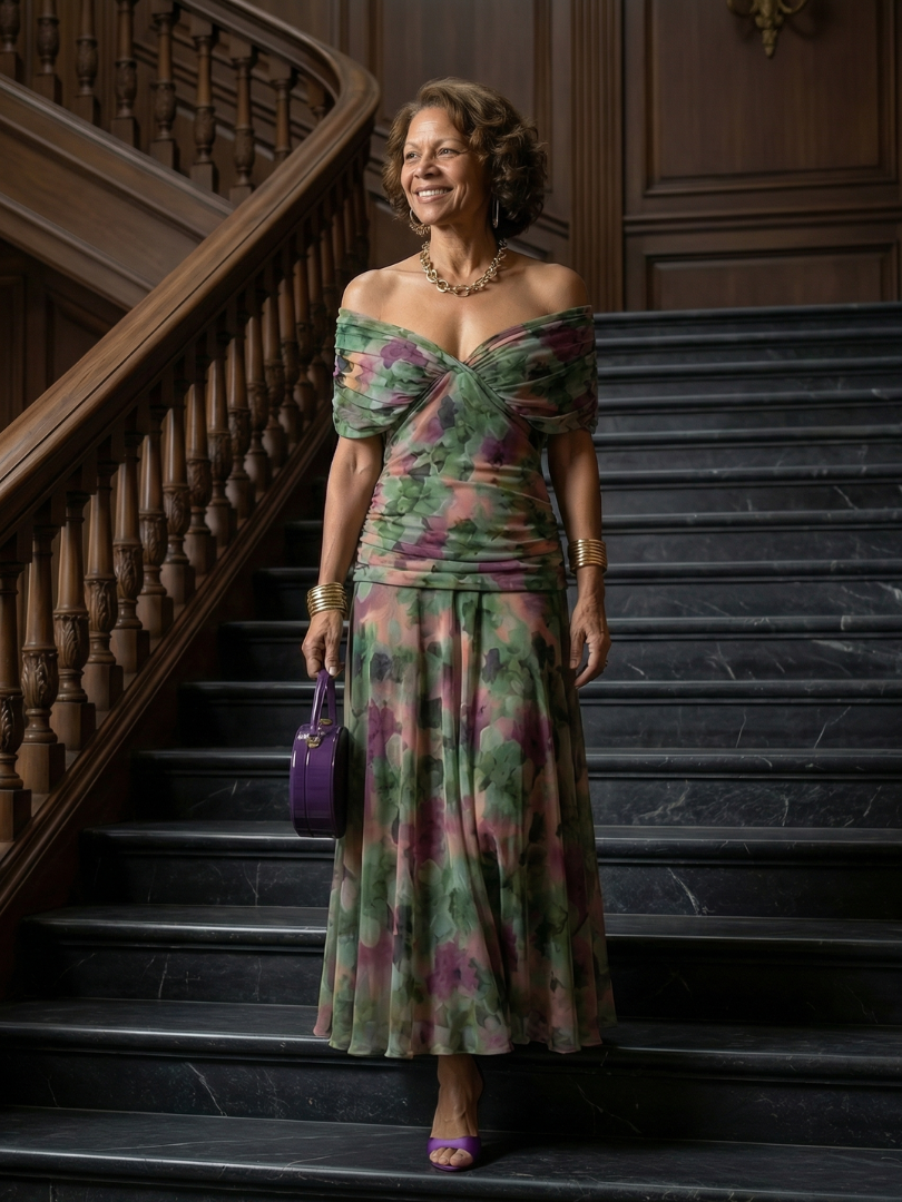 P|H - Off-Shoulder Midi Dress Madison