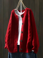 P|H - Cable Knit Button Cardigan Catherine