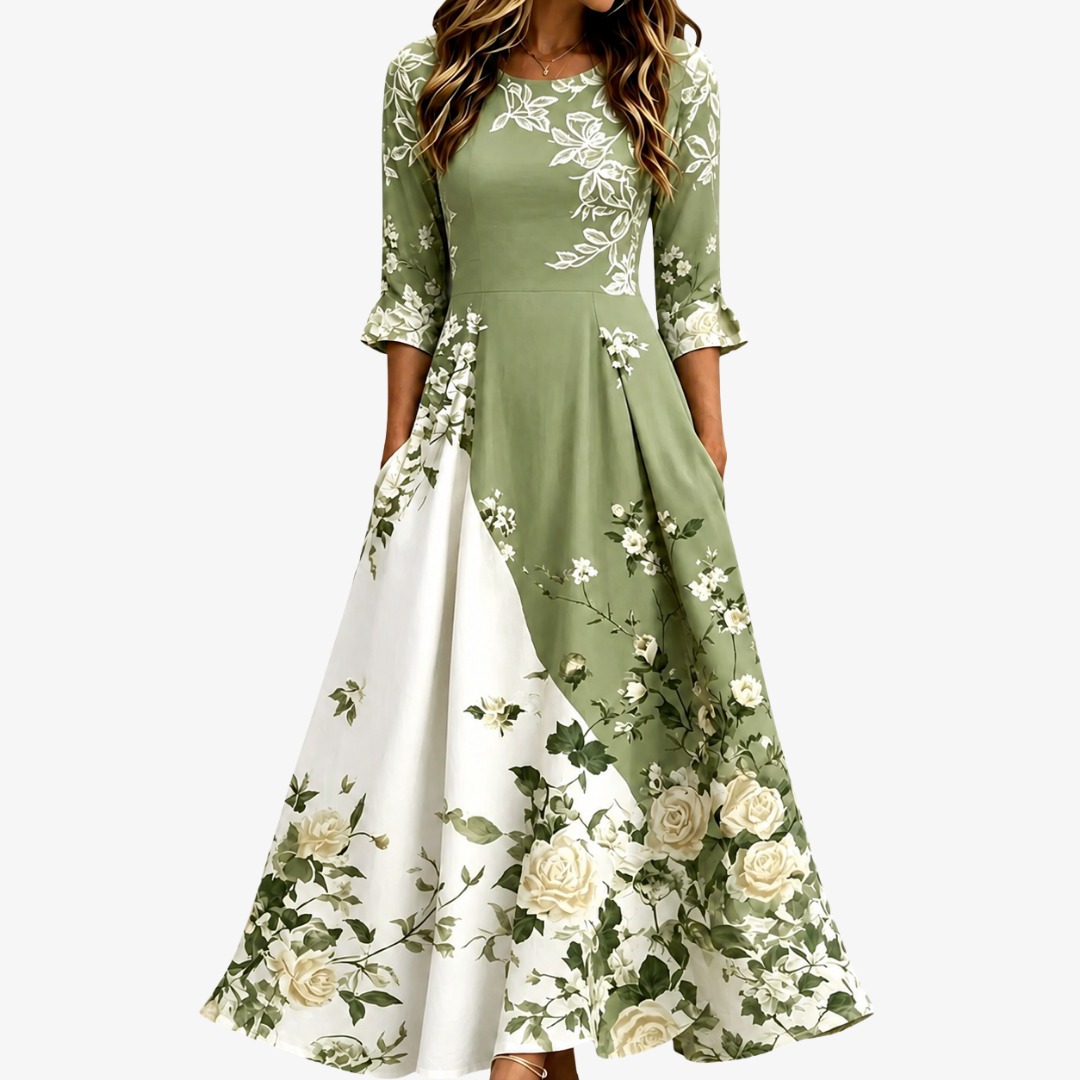 P|H - Sage Blossom Maxi Dress Cynthia