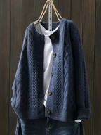 P|H - Cable Knit Button Cardigan Catherine