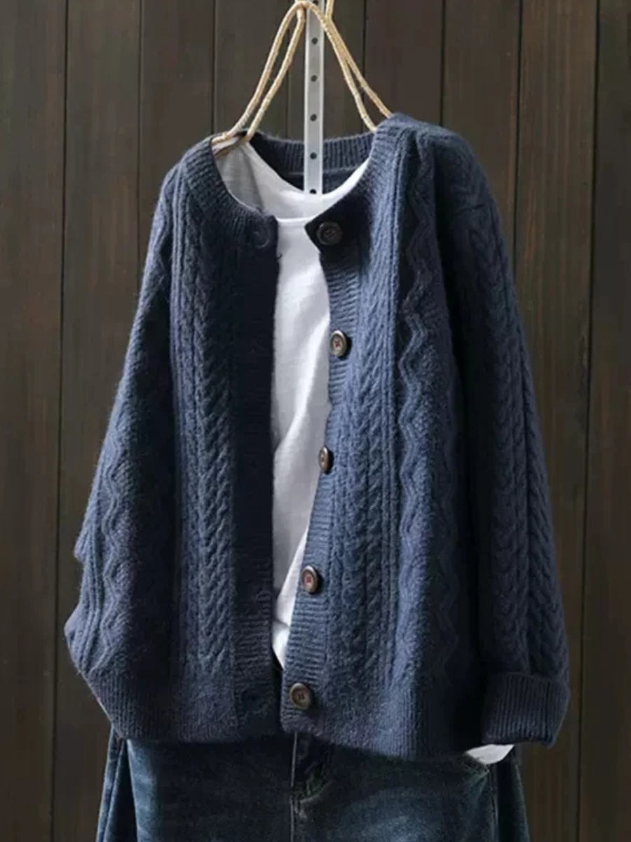 P|H - Cable Knit Button Cardigan Catherine