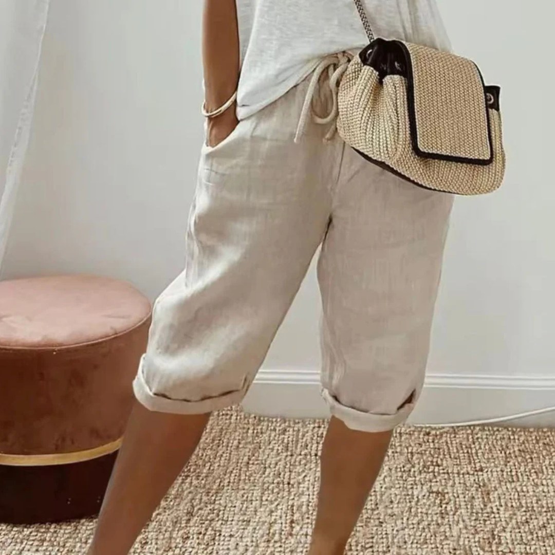P|H - Drawstring Capri Shorts Camille
