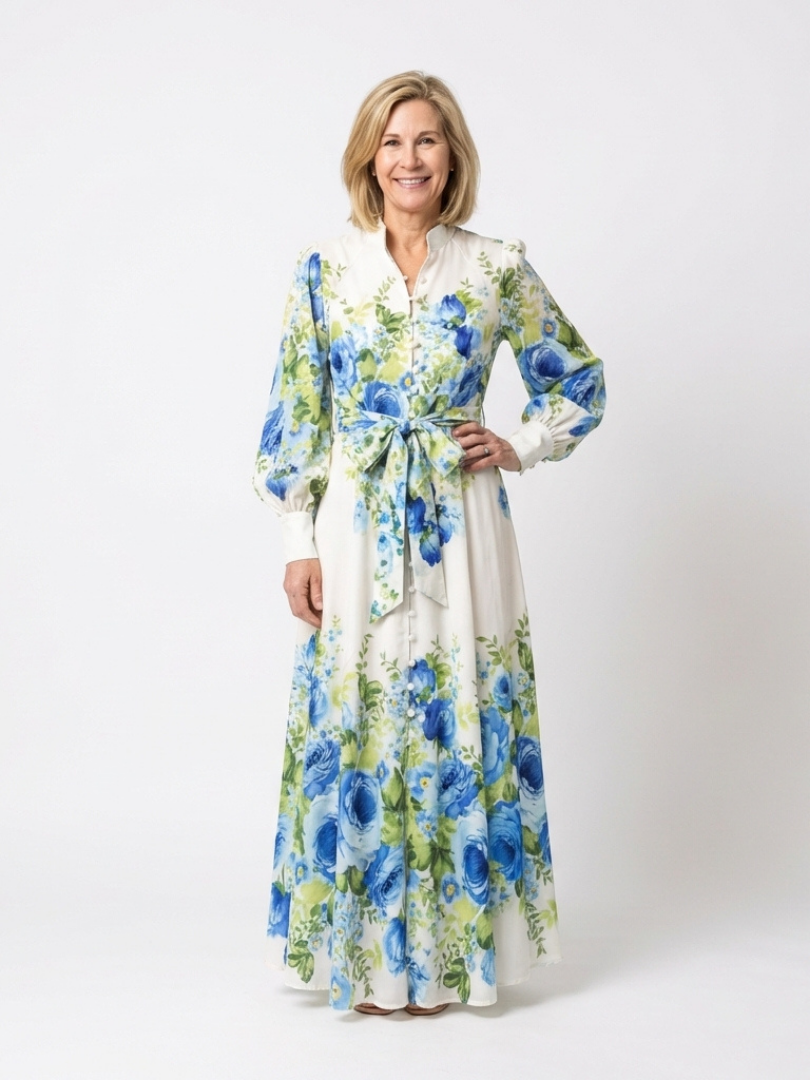 P|H - Long Sleeve Floral Maxi Dress Nora