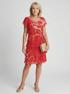 P|H - Soft Abstract Midi Dress Nora