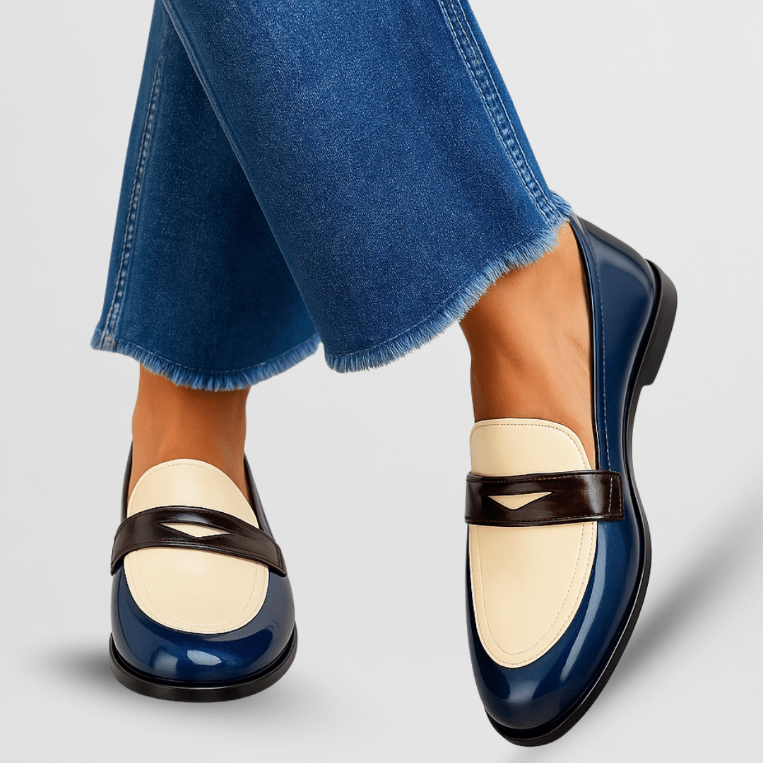 P|H - Two-Tone Patent Loafers Donna