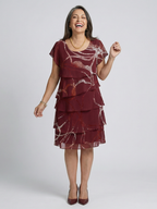 P|H - Abstract Composed Knee-Length Dress Alani