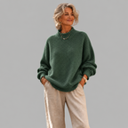 P|H - Relaxed Mock Neck Knit Sweater Ruth