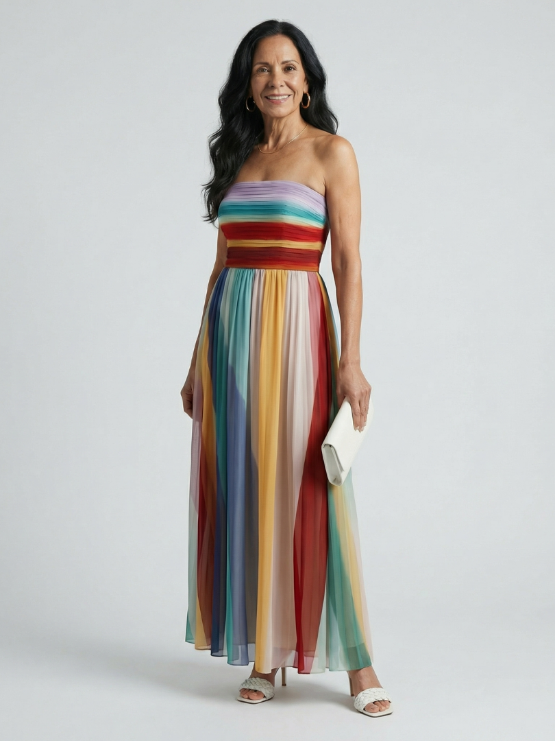 P|H - Lightweight Stripe Maxi Dress Serena