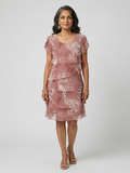 P|H - Soft Pattern Knee-Length Dress Aria
