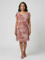P|H - Soft Pattern Knee-Length Dress Aria