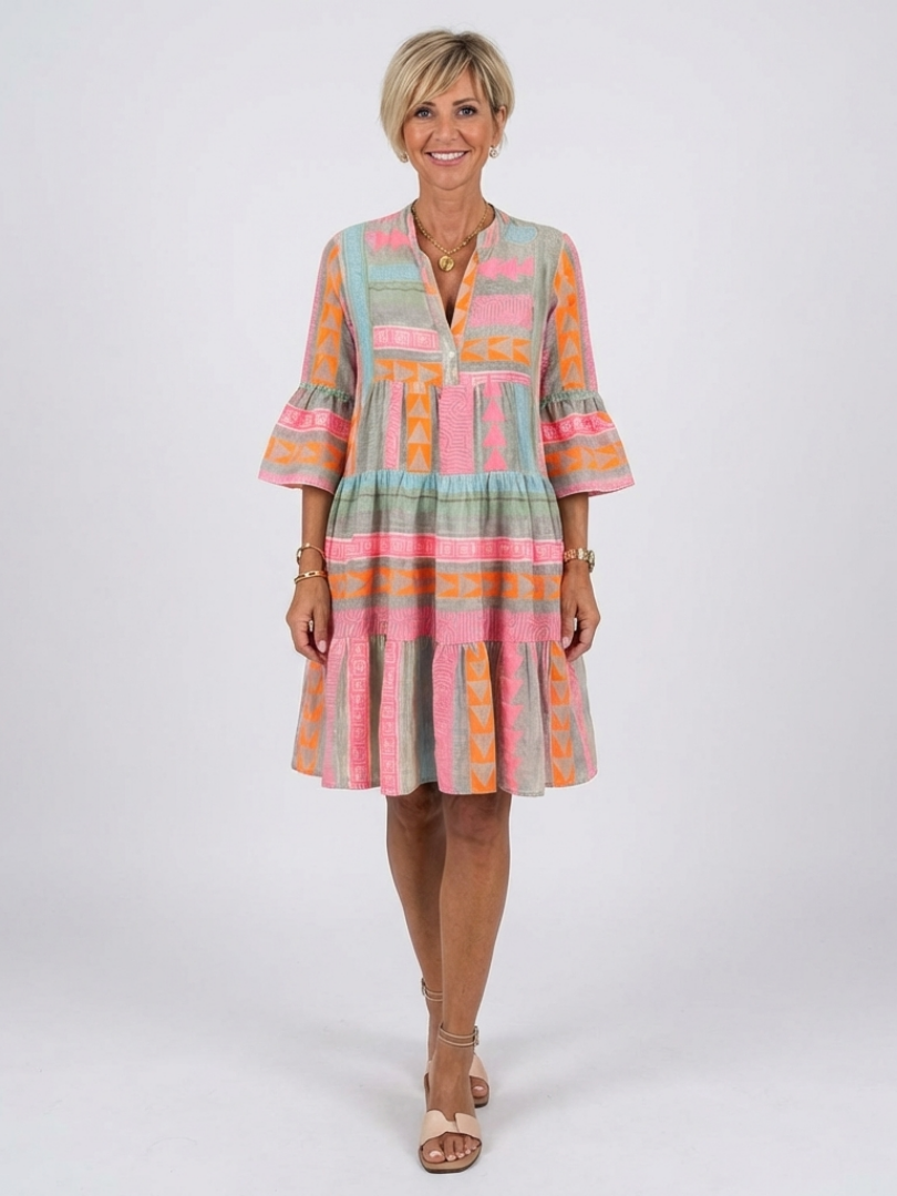 P|H - Geometric Print Dress Maelle