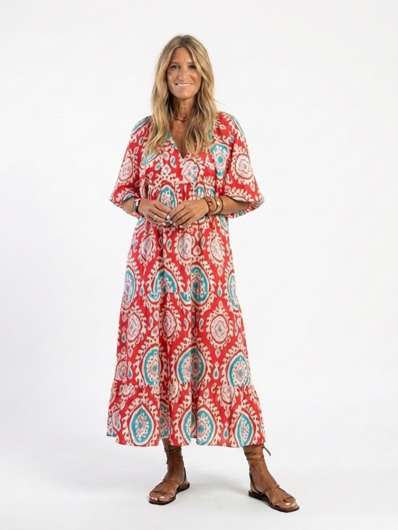 P|H - Paisley Print Midi Dress Zaria