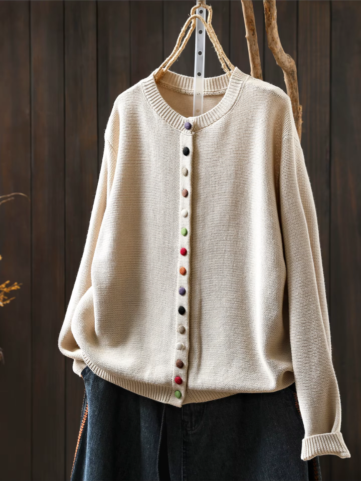 P|H - Colorful Button Knit Cardigan Diane