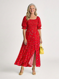 P|H - Puff Sleeve Midi Dress Delphine