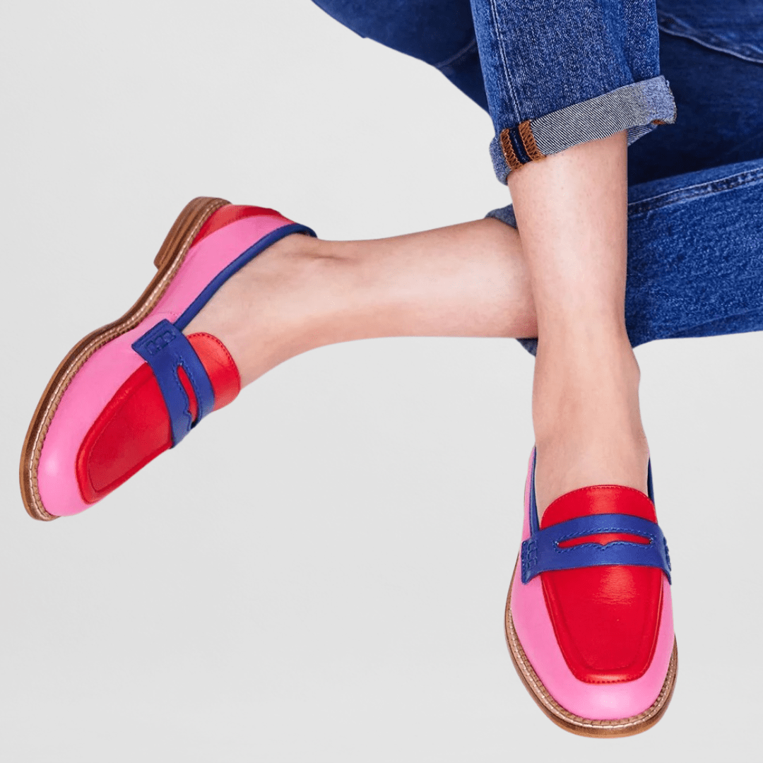 P|H - Bold Color-Block Loafers Diane