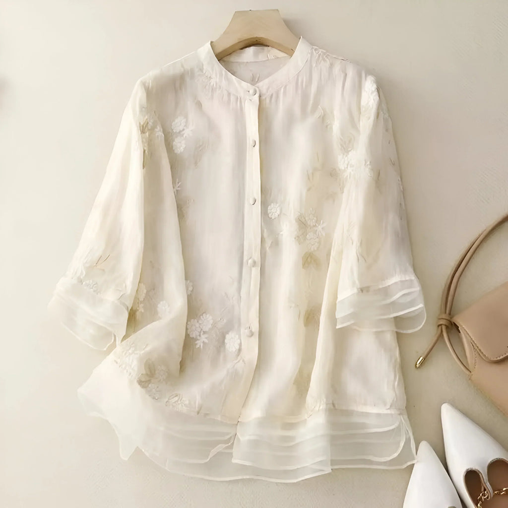 P|H - Embroidered Cotton Top Mila