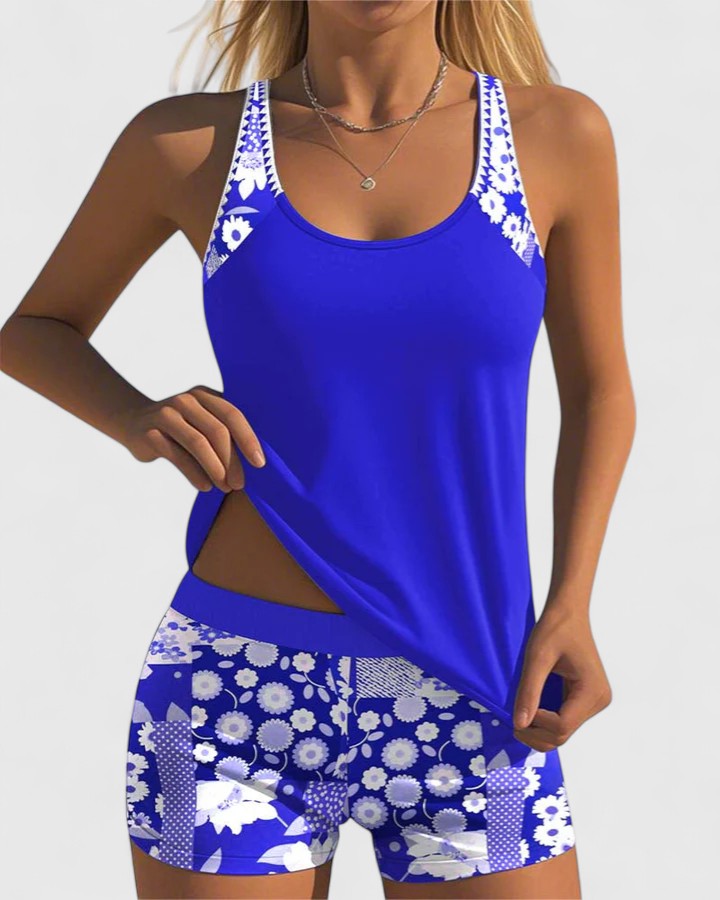 P|H - Summer Chic Tankini Marine