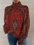 P|H - Persian Medallion Knit Turtleneck Ruth