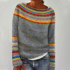 P|H - Rainbow Yoke Knit Sweater Sharon
